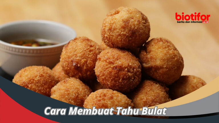 Resep Dan Cara Mudah Membuat Tahu Bulat Enak Biotifor