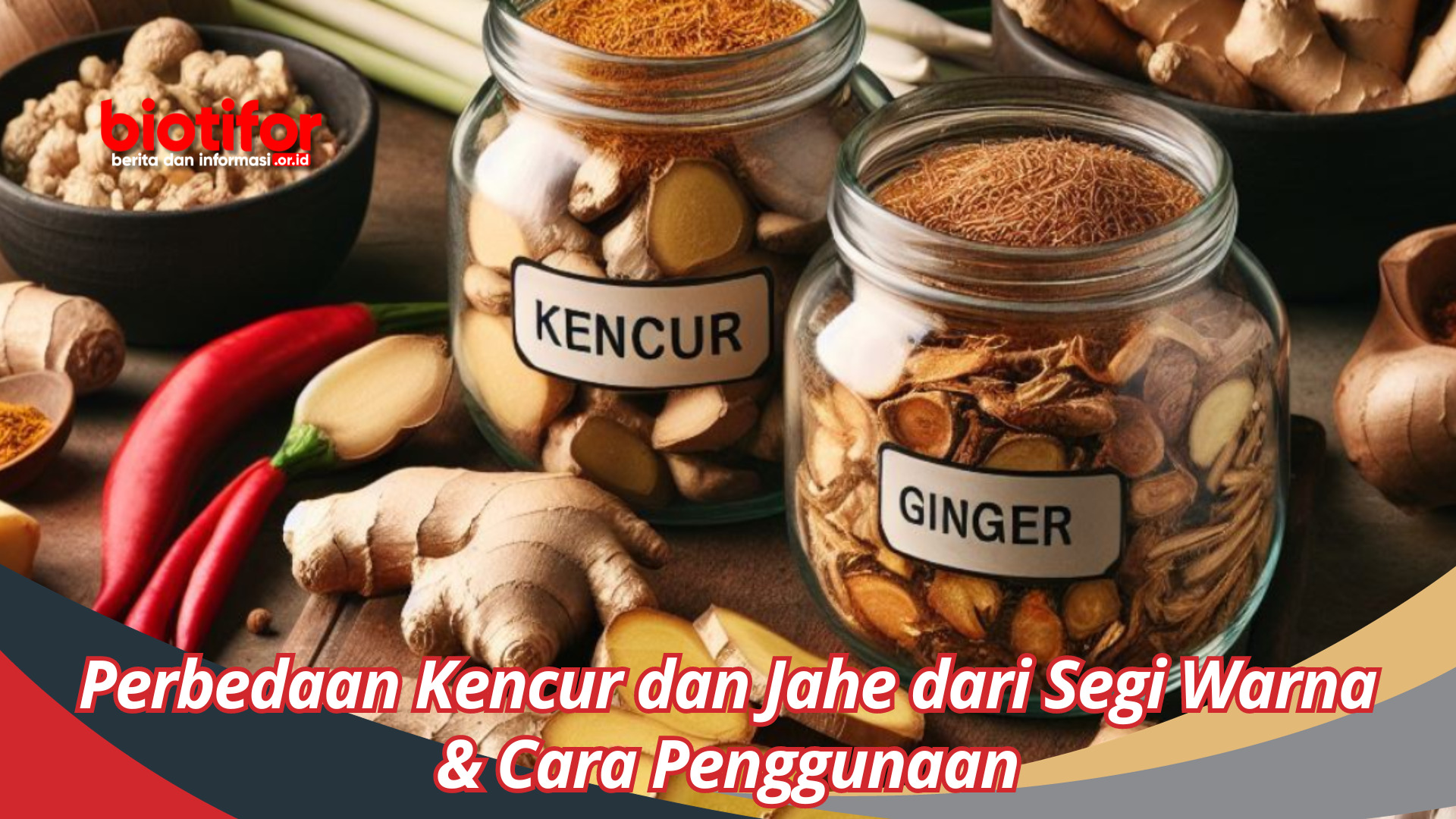 Perbedaan Kencur dan Jahe dari Segi Warna & Cara Penggunaan